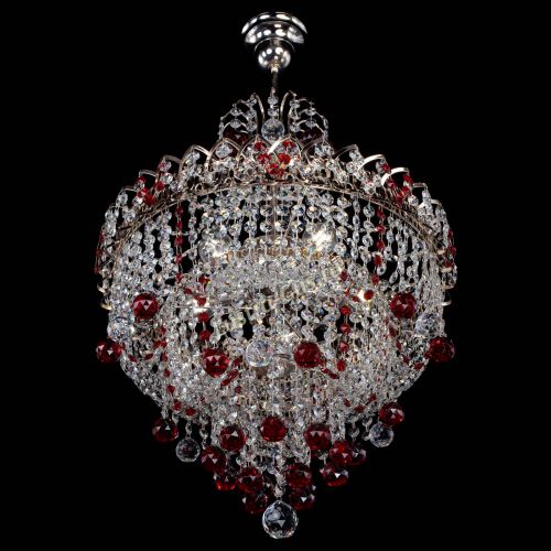 Люстра Натали Софья красная в Самаре Гусь Хрустальный