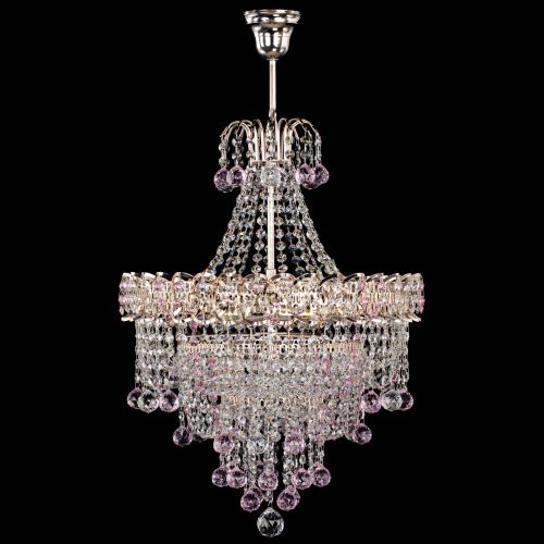 Люстра Натали Софья розовая в Самаре Гусь Хрустальный