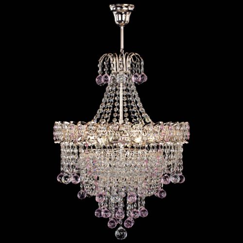 Люстра Натали Софья розовая в Самаре Гусь Хрустальный