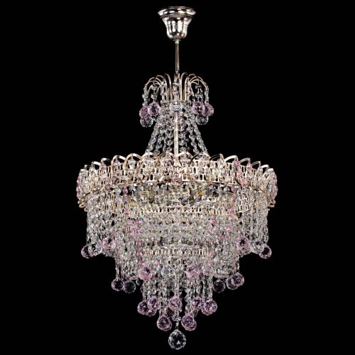 Люстра Натали Софья розовая в Самаре Гусь Хрустальный