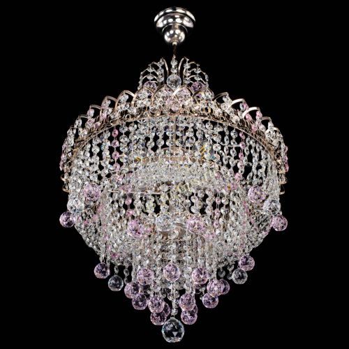 Люстра Натали Софья розовая в Самаре Гусь Хрустальный