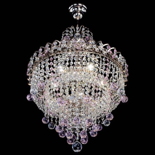 Люстра Натали Софья розовая в Самаре Гусь Хрустальный