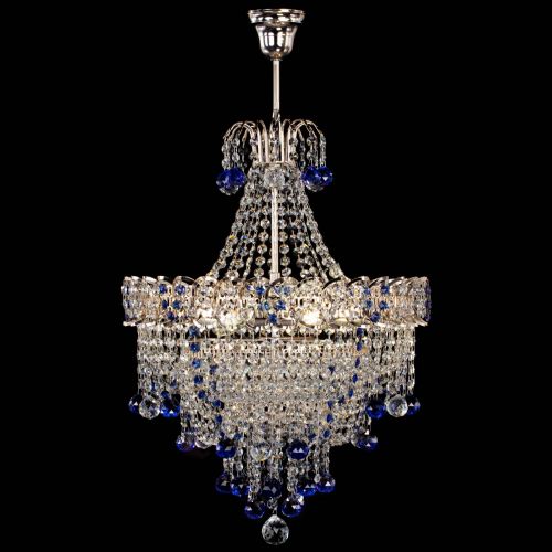 Люстра Натали Софья синяя в Самаре Гусь Хрустальный