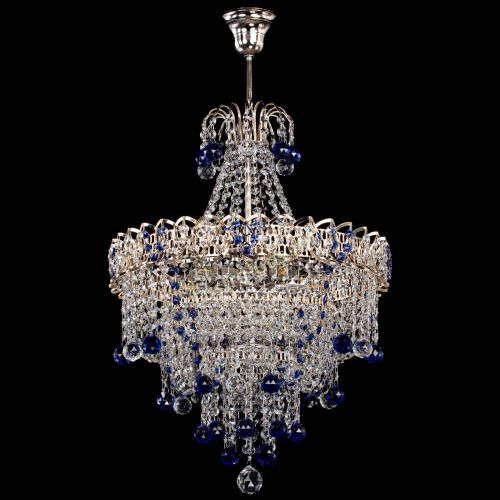 Люстра Натали Софья синяя в Самаре Гусь Хрустальный