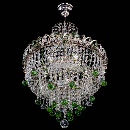 Люстра Натали Софья зеленая в Самаре Гусь Хрустальный