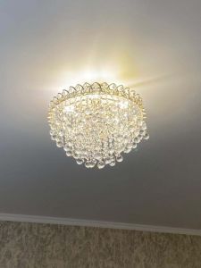 Люстра Капель Лепесток Шар  30мм с подвесом в Самаре отзыв и фото покупателя