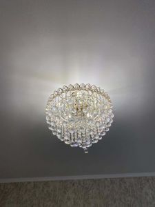 Люстра Капель Лепесток Шар  30мм с подвесом в Самаре отзыв и фото покупателя