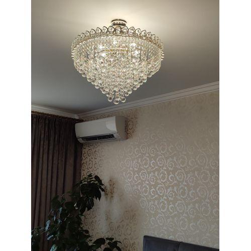 Люстра Капель Лепесток Шар  30мм с подвесом в Самаре Гусь Хрустальный