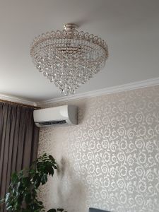 Люстра Капель Лепесток Шар  30мм с подвесом в Самаре отзыв и фото покупателя