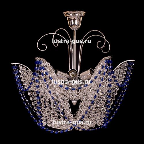 Люстра Орхидея №3 цветная в Самаре Гусь Хрустальный