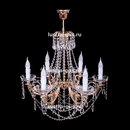 Люстра Свеча Лайт №1 (рожки - пластик) в Самаре Гусь Хрустальный