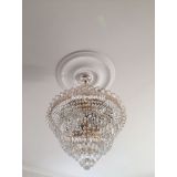 Люстра Водопад с подвесом, диаметр 450 мм, золото, Люстры Гусь Хрустальный Люстра Водопад с подвесом, диаметр 450 мм, золото, Люстры Гусь Хрустальный