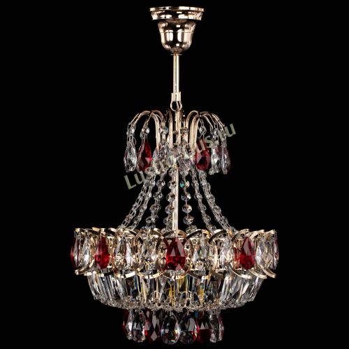 Люстра Ника 1 лампа красная в Самаре Гусь Хрустальный