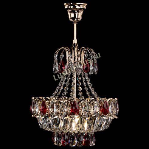 Люстра Ника 1 лампа красная в Самаре Гусь Хрустальный