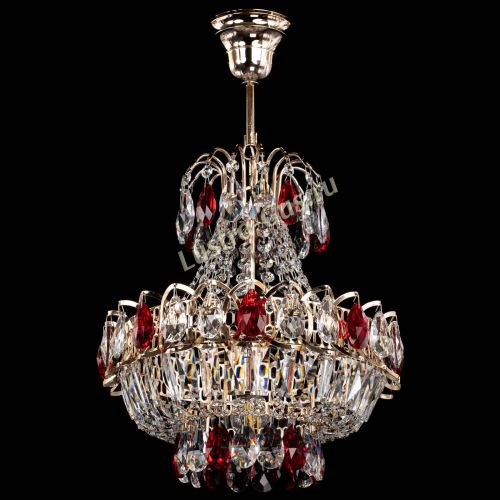 Люстра Ника 1 лампа красная в Самаре Гусь Хрустальный