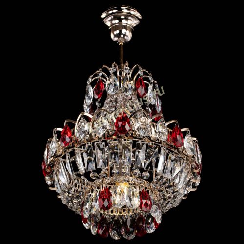 Люстра Ника 1 лампа красная в Самаре Гусь Хрустальный