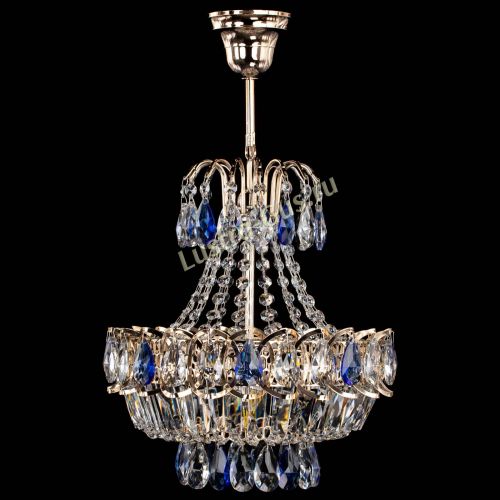 Люстра Ника 1 лампа синяя в Самаре Гусь Хрустальный