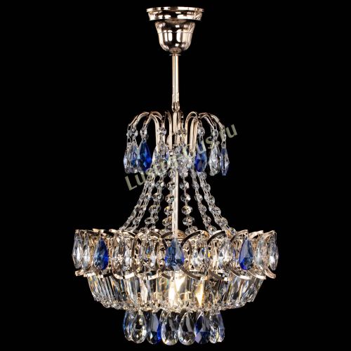 Люстра Ника 1 лампа синяя в Самаре Гусь Хрустальный