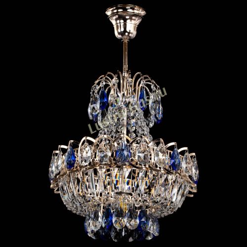 Люстра Ника 1 лампа синяя в Самаре Гусь Хрустальный