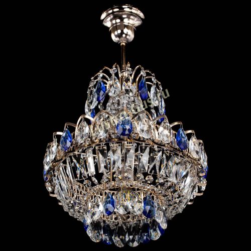 Люстра Ника 1 лампа синяя в Самаре Гусь Хрустальный