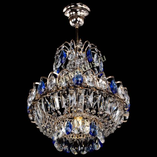 Люстра Ника 1 лампа синяя в Самаре Гусь Хрустальный