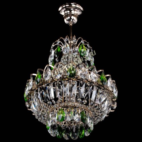 Люстра Ника 1 лампа зеленая в Самаре Гусь Хрустальный