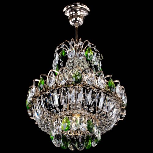 Люстра Ника 1 лампа зеленая в Самаре Гусь Хрустальный