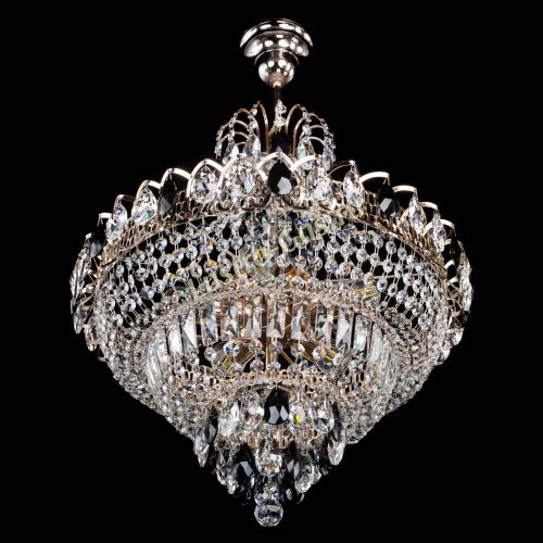 Люстра Ника подвесная Черная в Самаре Гусь Хрустальный