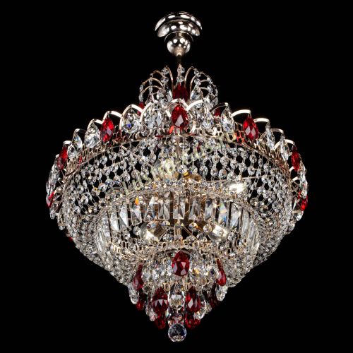 Люстра Ника подвесная Красная в Самаре Гусь Хрустальный