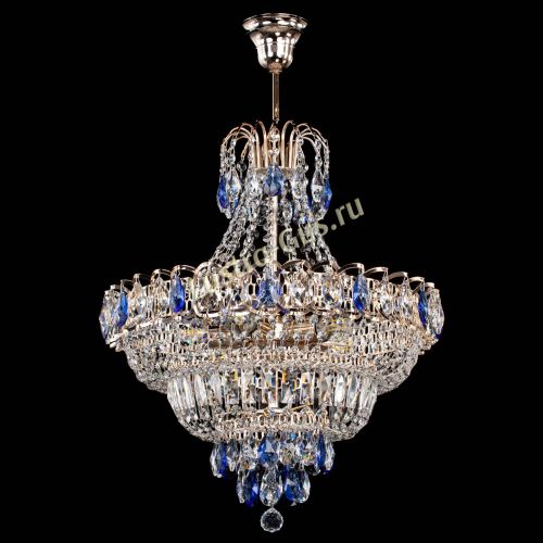 Люстра Ника подвесная Синяя в Самаре Гусь Хрустальный