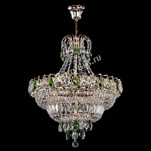 Люстра Ника подвесная Зеленая в Самаре Гусь Хрустальный