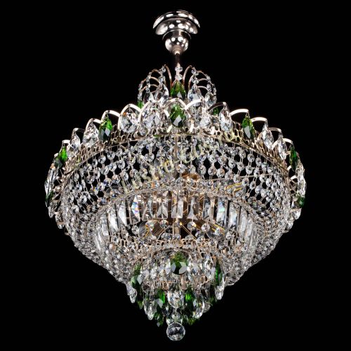 Люстра Ника подвесная Зеленая в Самаре Гусь Хрустальный