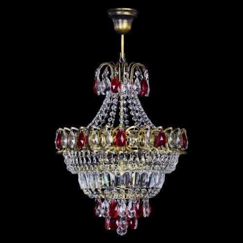 Люстра Ника подвесная Красная под бронзу в Самаре Люстра Ника подвесная Красная под бронзу в Самаре