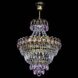 Люстра Ника Розовая под бронзу, диаметр - 400 мм, Люстры Гусь Хрустальный Люстра Ника Розовая под бронзу, диаметр - 400 мм, Люстры Гусь Хрустальный