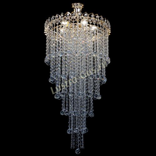 Люстра Октава длинная с подвесом в Самаре Гусь Хрустальный