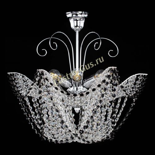 Люстра Орхидея №3 черная в Самаре Гусь Хрустальный