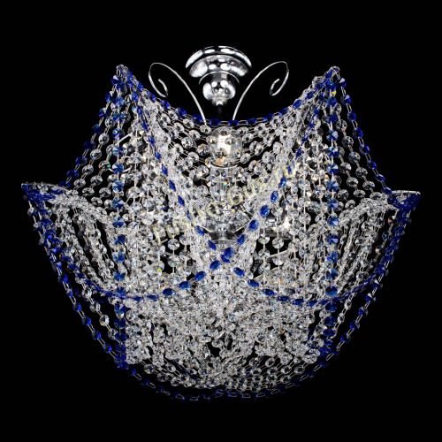 Люстра Орхидея №3 синяя в Самаре Гусь Хрустальный