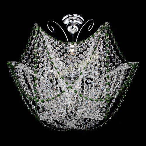 Люстра Орхидея №3 зеленая в Самаре Гусь Хрустальный