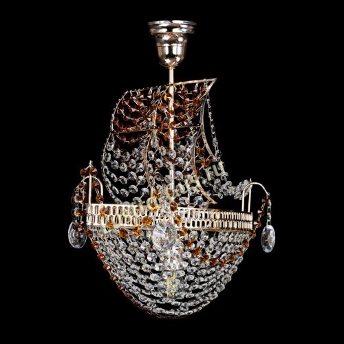 Люстра Парусник №1 чайный в Самаре Гусь Хрустальный