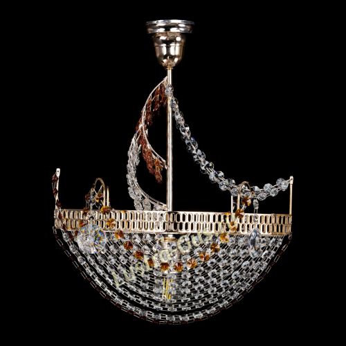 Люстра Парусник №1 чайный в Самаре Гусь Хрустальный