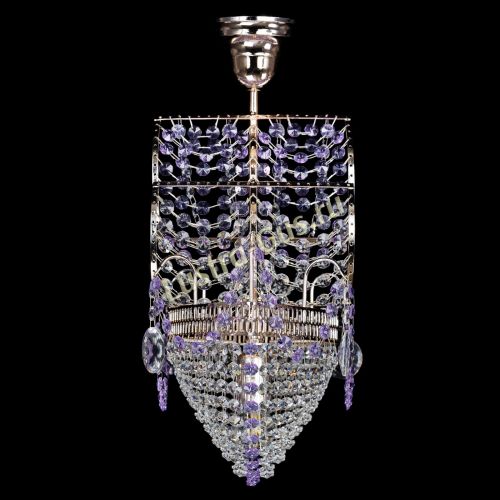 Люстра Парусник №1 фиолетовый в Самаре Гусь Хрустальный