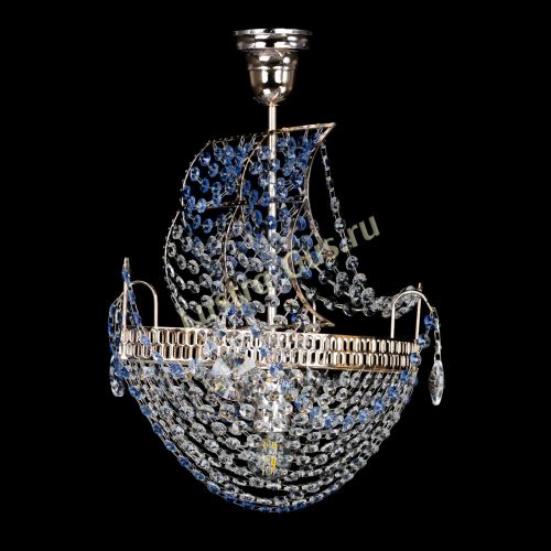 Люстра Парусник №1 синий в Самаре Гусь Хрустальный