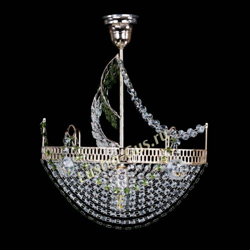 Люстра Парусник №1 зеленый в Самаре Гусь Хрустальный