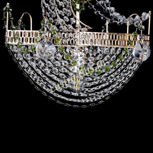 Люстра Парусник №1 зеленый в Самаре Гусь Хрустальный