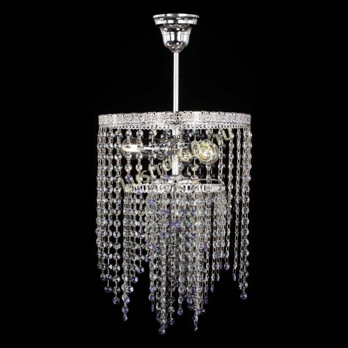 Люстра Токката Капель №3 фиолетовая в Самаре Гусь Хрустальный