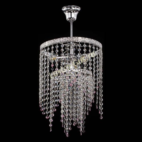 Люстра Токката Капель №3 розовая в Самаре Гусь Хрустальный