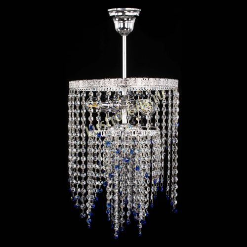 Люстра Токката Капель №3 синяя в Самаре Гусь Хрустальный