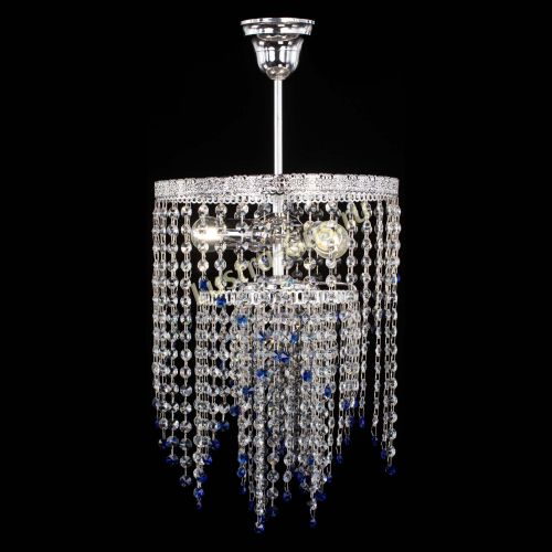 Люстра Токката Капель №3 синяя в Самаре Гусь Хрустальный