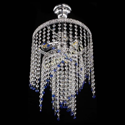 Люстра Токката Капель №3 синяя в Самаре Гусь Хрустальный