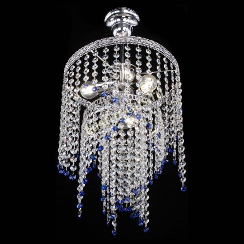 Люстра Токката Капель №3 синяя в Самаре Гусь Хрустальный